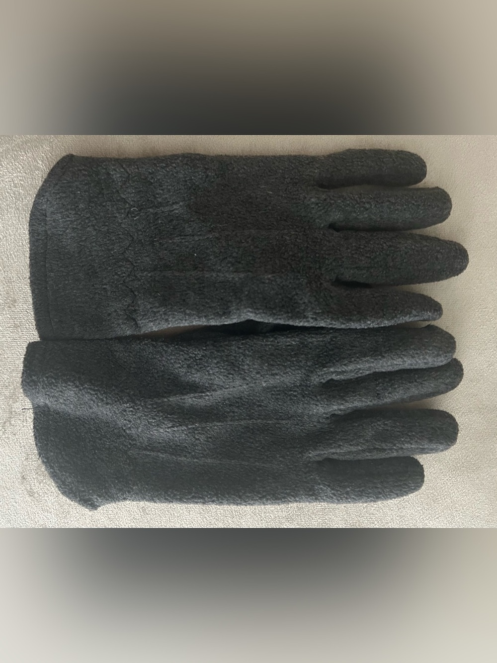 Women’s L-XL Black Fleece Gloves - Classic Warmth